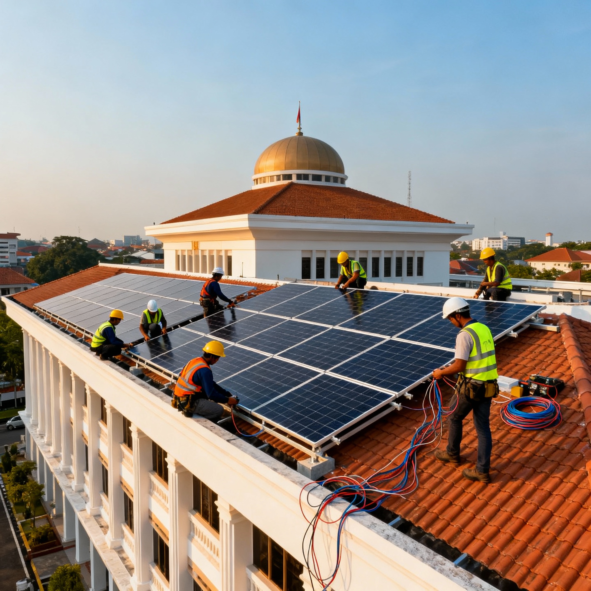 Implementasi Energi Surya pada Gedung Pemerintahan Mendukung Program Go Green